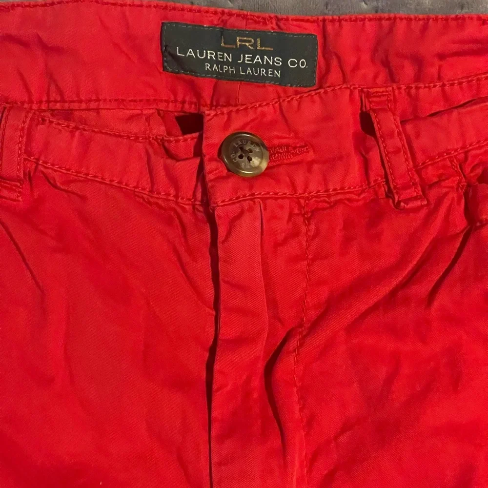 Lauren Jeans co pants women’s size 10 red pre-owned condition‎ - Picture 5 of 11
